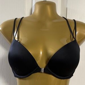 Victoria's Secret Very Sexy Push Up Black Strappy Back Bra